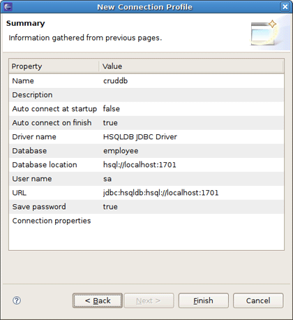 Validate JDBC Connection settings