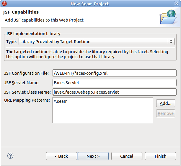 JSF Capabilities Adding