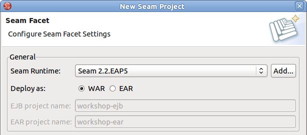 Seam Facet Setting