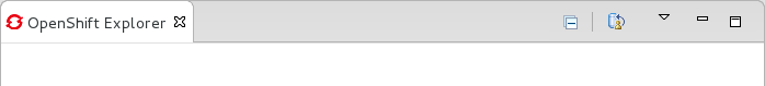click the OpenShift Explorer tab.