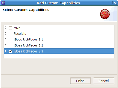 Custom Capabilities be added to Seam Project