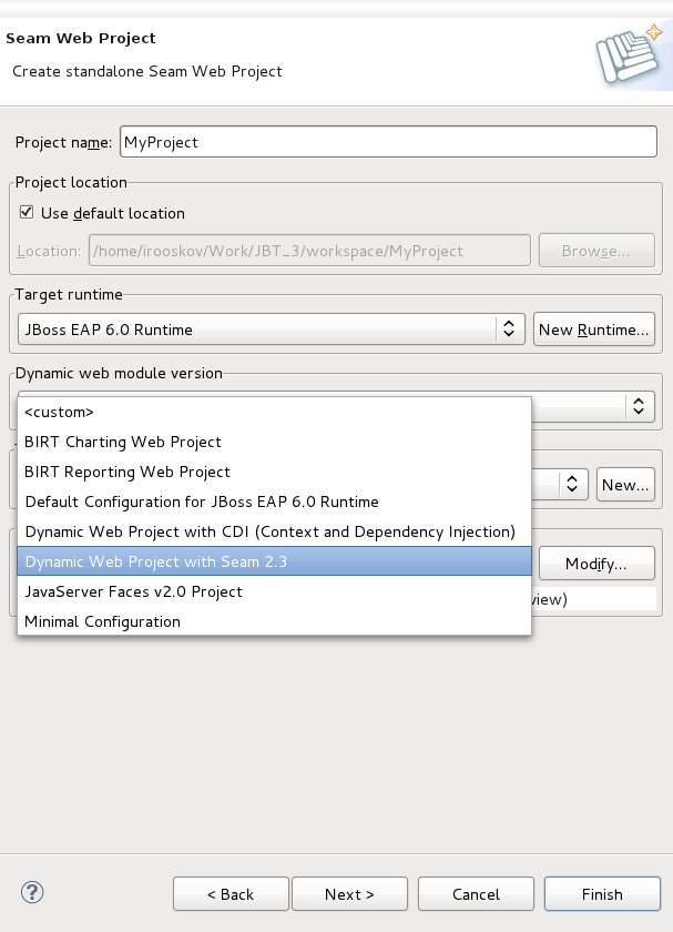 Completion of Runtime and Server Configuration