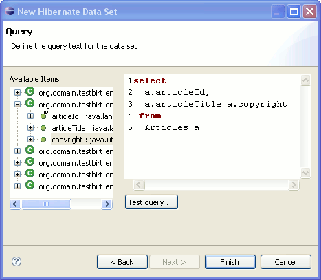 The Hibernate Data Set