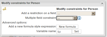 Adding constraints