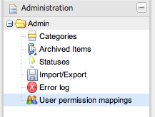 Administer user permissions
