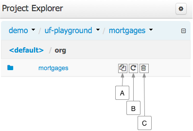 Project View - Package actions