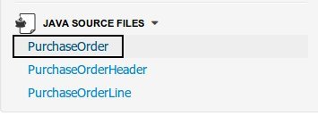 Click on a Java File