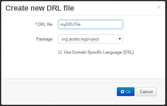 Entering file name for rule