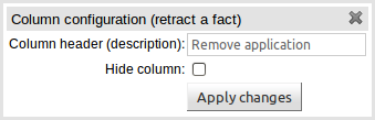 dtable column deleteFact popup