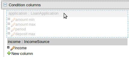 dtable rearranging patterns