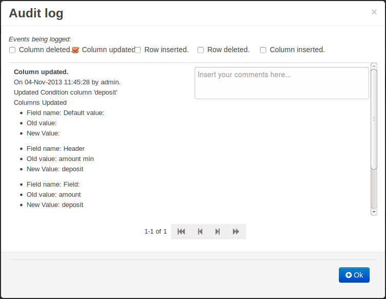 guided dtable audit log2