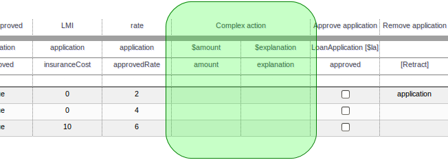 dtable column action brl2 popup