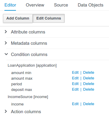 dtable edit column