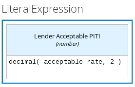 dmn literal expression example2