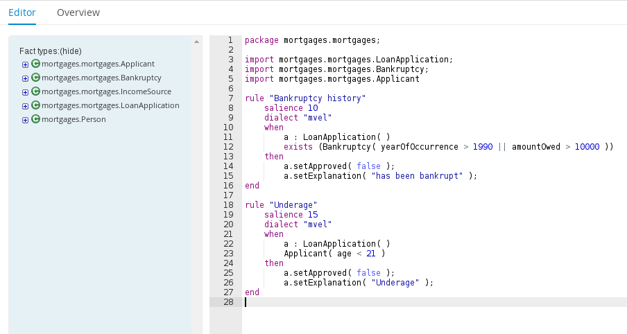 Sample DRL file with required components