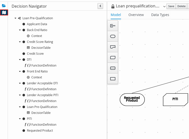 dmn designer nav view