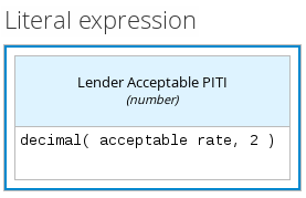 dmn literal expression example2