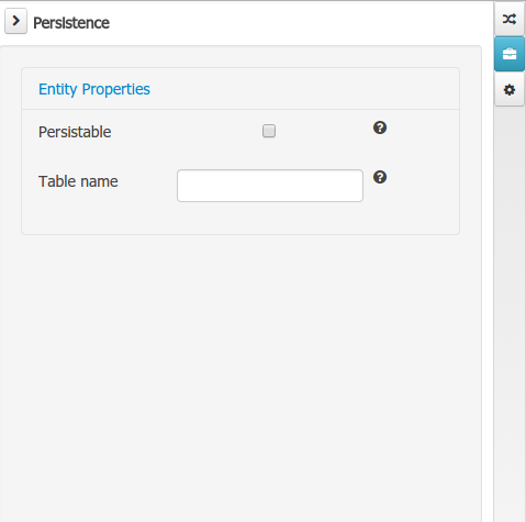 data object persistence tool window