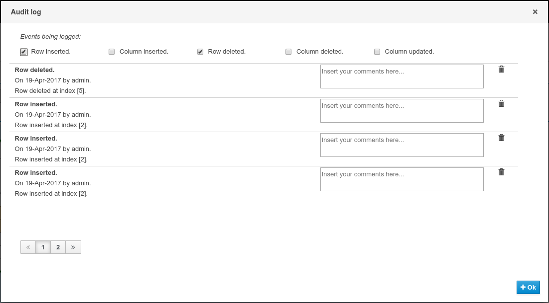 guided dtable audit log2