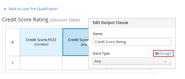 dmn manage data types