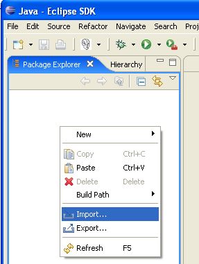 eclipse import2