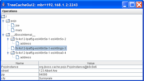 Object cache mapping: Address fields