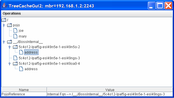 Object cache mapping: Joe's internal address