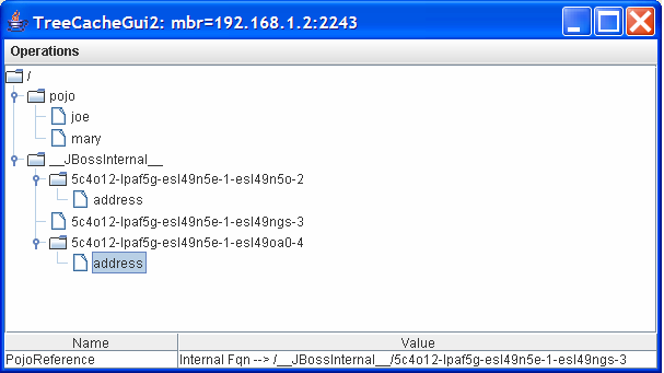 Object cache mapping: Mary's internal address