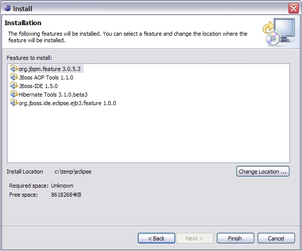 Features in JBoss Eclipse IDE 1.5.