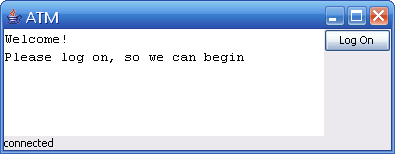 Welcome screen