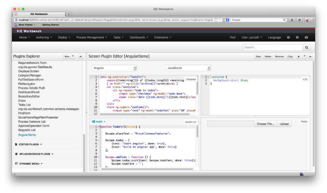 Creation of perspectives via programmable interface