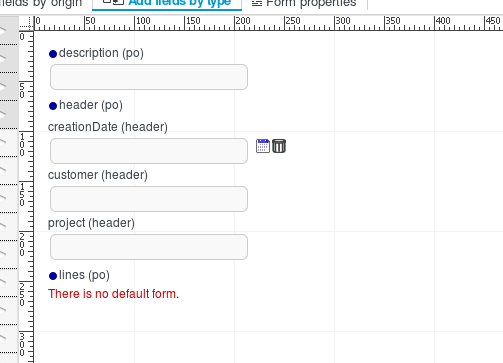 Parent form visualization after subform configuration