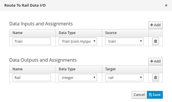 dmn execution io mapping
