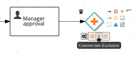 Creating a Data-based Exclusive (XOR) gateway