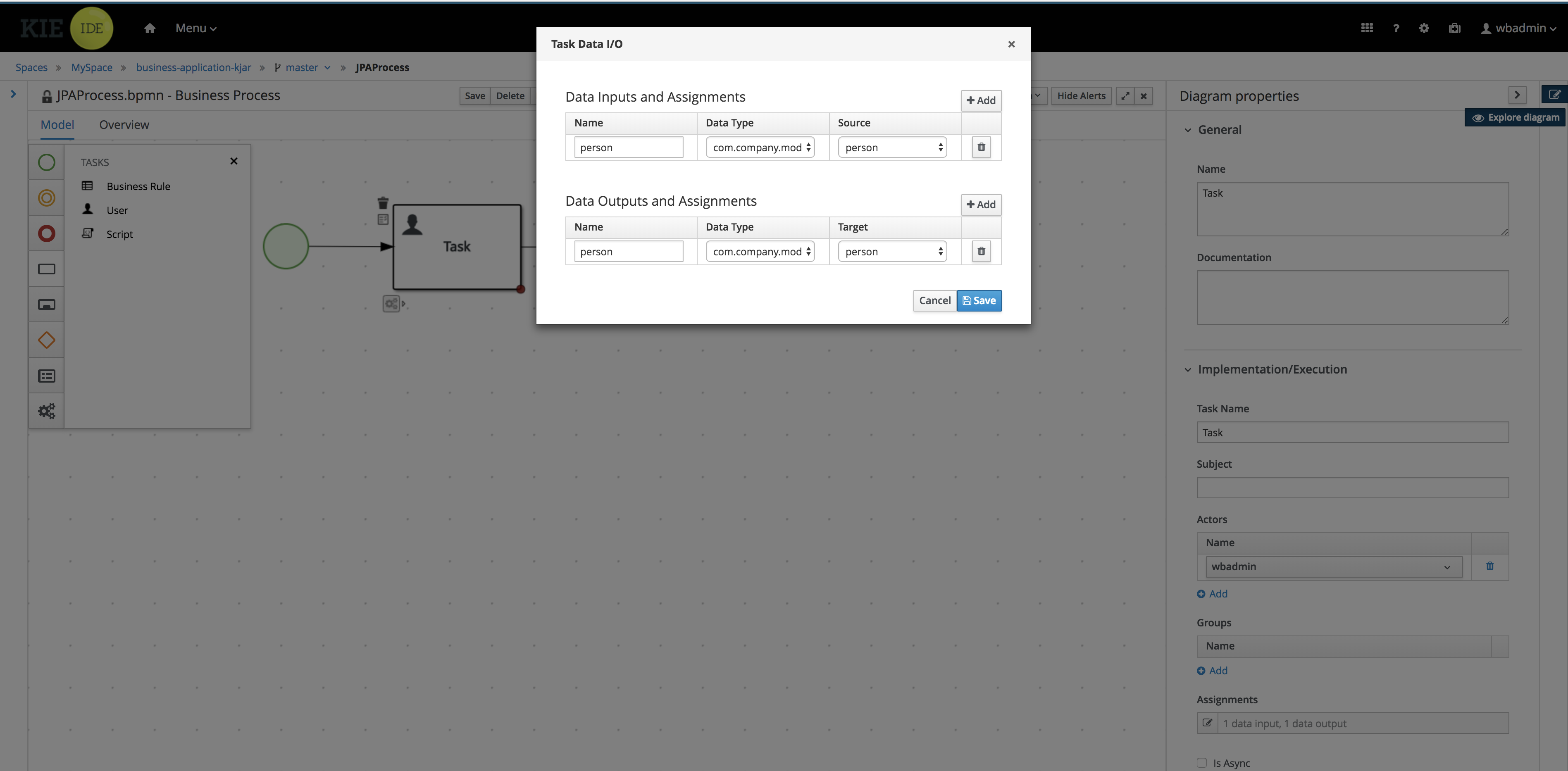 tutorial 4 process with jpa user task vars