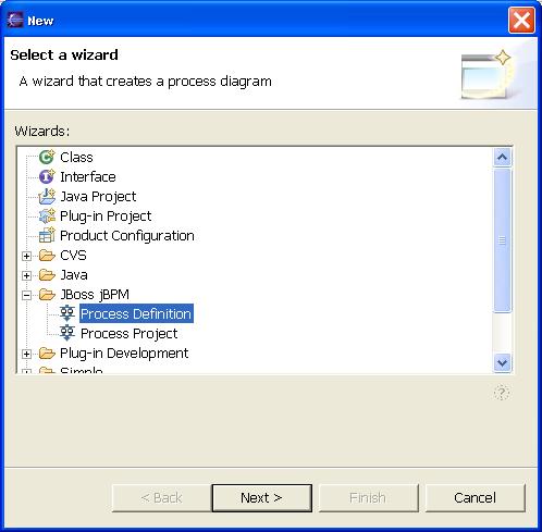 The Select Wizard Page