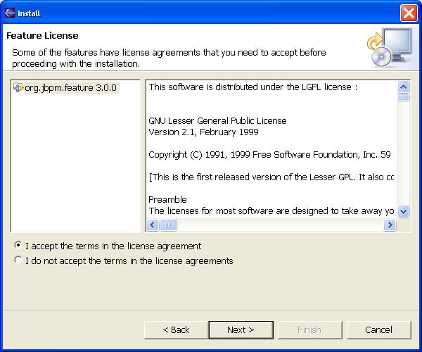 Accept Feature License