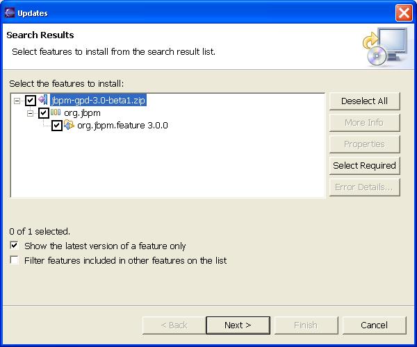 Select the Feature to Install
