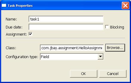 The Task Configuration Dialog