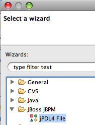 Select wizard dialog