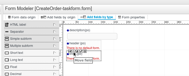 Move field option