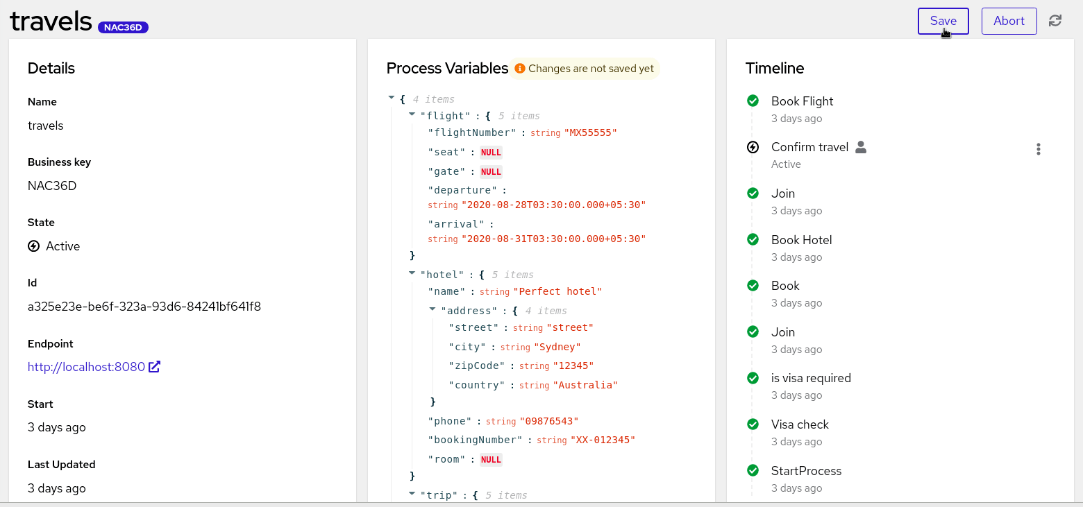 Image of updating attributes on process variables in Management Console