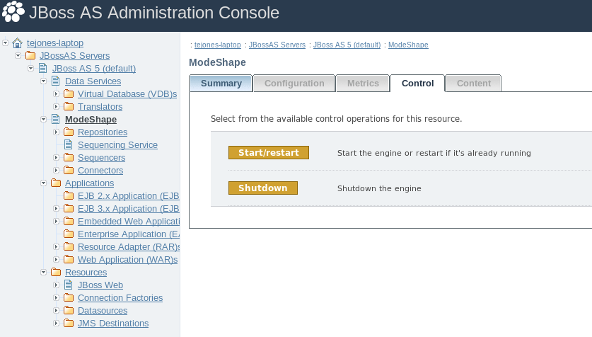 Administration Console