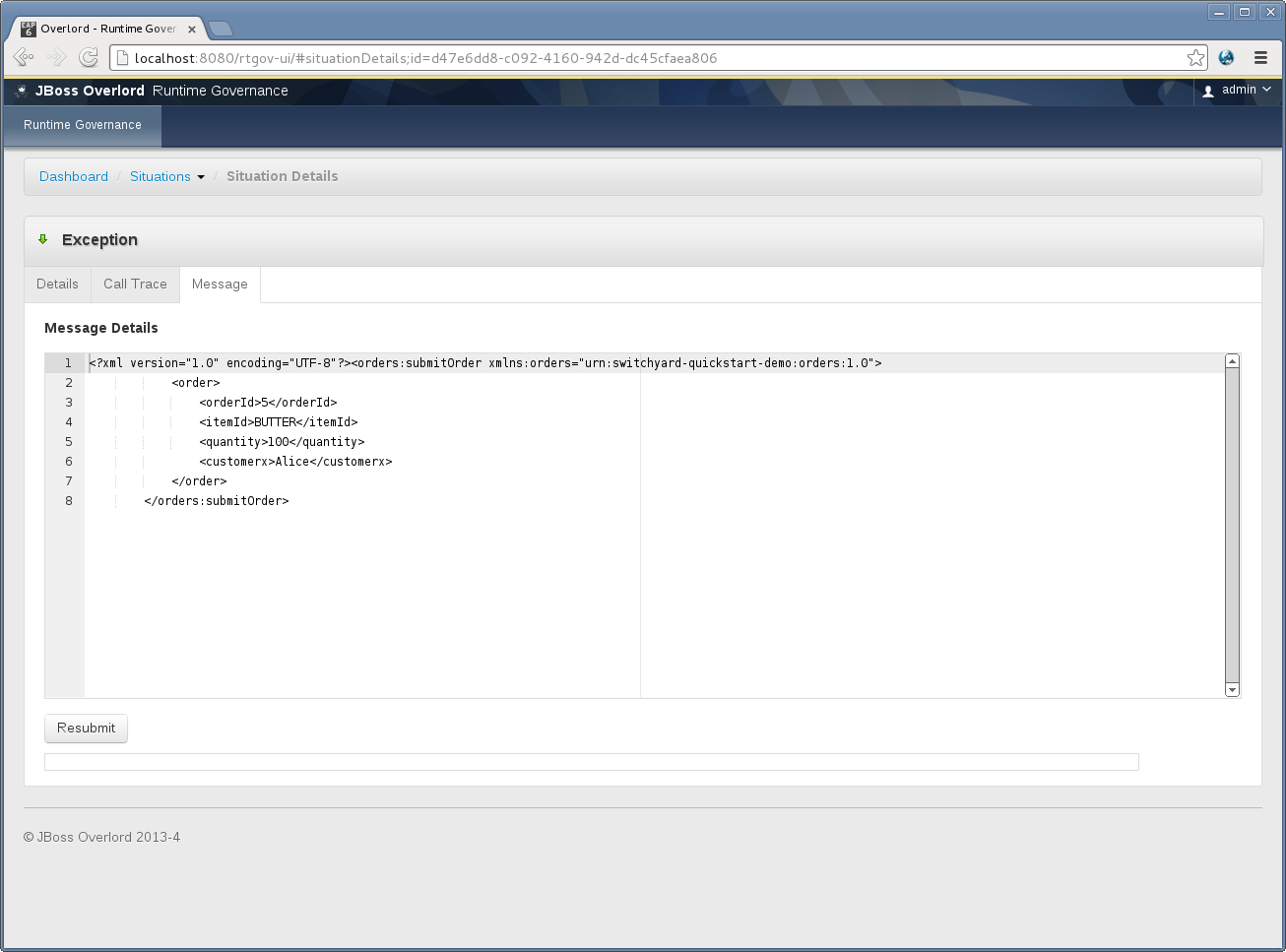 RTGovUISituationMessage