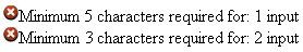 <rich:messages> component