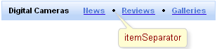 <rich:toolBar> with a "disc" separator