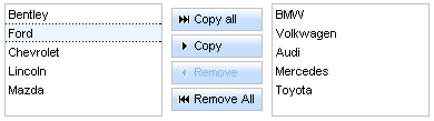 <rich:pickList> component