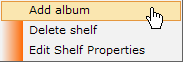 Context Menu for Shelf menu item