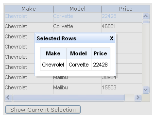 The "selection" attribute usage
