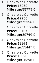 <rich:dataOrderedList> component with the "type" attribute